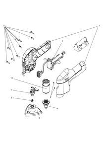 Part Location Diagram of N924839 DeWALT MOTOR SA